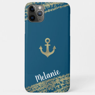Case-Mate iPhone Case Bords dorés en feuille raffinée Marin Marinier