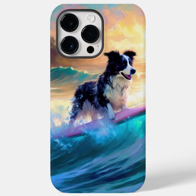 Coques Case-Mate iPhone Bordure Collie Beach Plage Plage Plage de surf Pei (Verso)
