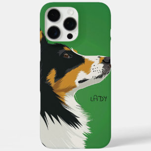 Coque iPhone 16 Pro Max Bordure Collie Chien
