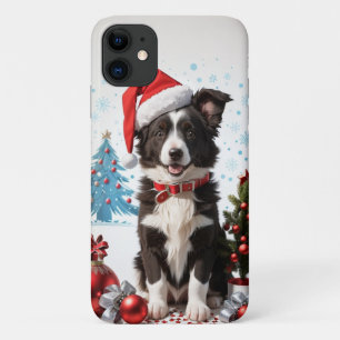 Case-Mate iPhone Case Bordure Collie Chiot portant un Casquette rouge de