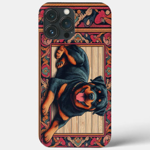 Case-Mate iPhone Case Bordure colorée stylée Rotweiler Chien 3D