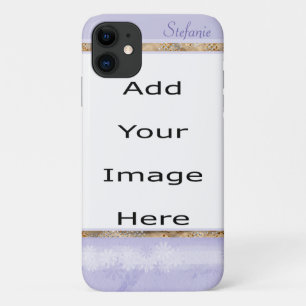Case-Mate iPhone Case Bordure Lavande et Fleurs Blanches