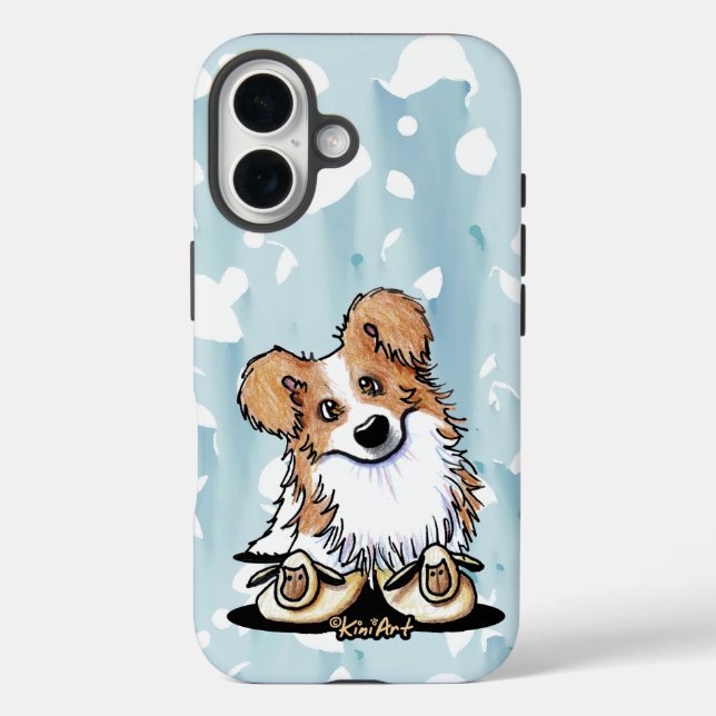 Coques Case-Mate iPhone Bordure or KiniArt Collie (Verso)