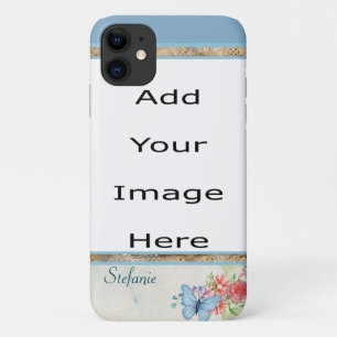 Case-Mate iPhone Case Bordure papillon (bleu)