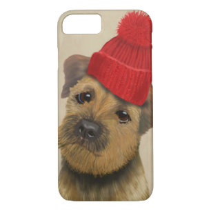 Coque Case-Mate Pour iPhone Bordure Terrier avec Casquette roux