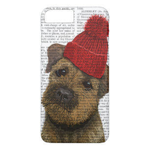 Coque iPhone 7 Plus Bordure Terrier avec Casquette roux 3