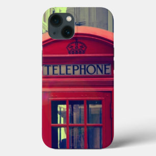 iPhone 13 Coque Borne téléphonique publique vintage London City Re