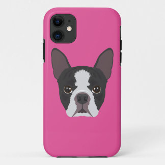 Coques Pour iPhone Boston rose Terrier