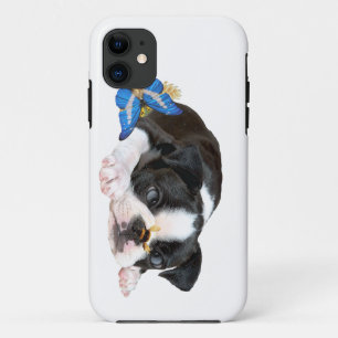 Coque iPhone 11 Boston Terrier Bumble Bee Art