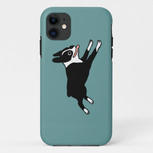 Coques Pour iPhone Boston Terrier en course - Couleur personnalisable