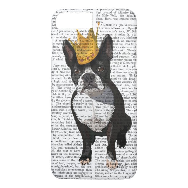 Coques Case-Mate iPhone Boston Terrier Et Crown (Dos)