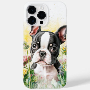 COQUE Case-Mate iPhone BOSTON TERRIER POPPER CHIEN ADORABLE WATERCOLOR