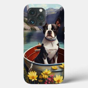 Case-Mate iPhone Case Boston Terrier sur une rame : une aventure Pittore
