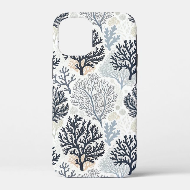 Coques Case-Mate iPhone Botanical Coral Ocean Vibes (Verso)