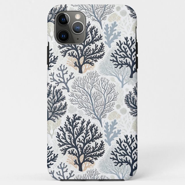 Coques Case-Mate iPhone Botanical Coral Ocean Vibes (Dos)
