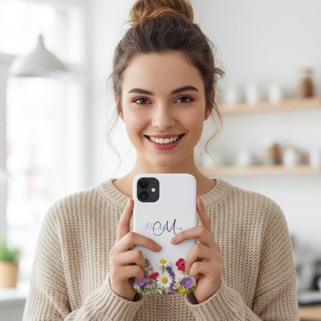 Coques Case-Mate iPhone Botanical Phone Case with Wildflowers | iPhone  (Créateur téléchargé)