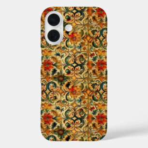 Coque Pour iPhone 16 Botanique de l'âge d'or