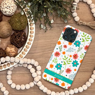 Case-Mate iPhone Case Botanique Moderne Blanc Floral Nom de la fille