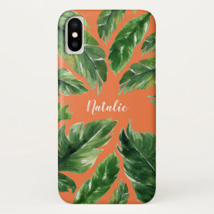 Case-Mate iPhone Case Botanique moderne de feuille tropicale verte de