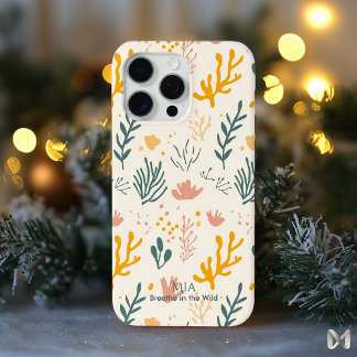 Coque Case-Mate iPhone Botanique Sous-Marine - Récif de Corail Pastel Min