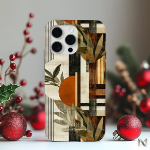 Coque Case-Mate iPhone Botanique Terrestre Moderne - Minimaliste Abstrait