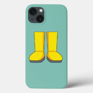 Case-Mate iPhone Case Bottes de pluie jaunes en caoutchouc