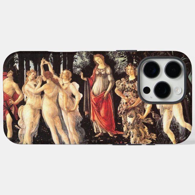 Coques Case-Mate iPhone Botticelli Primavera /Allégorie du printemps (Verso (horizontal))