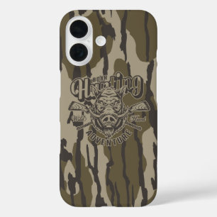 Coque Pour iPhone 16 Bottomland Camo Boar Chasse Sauvage Boar