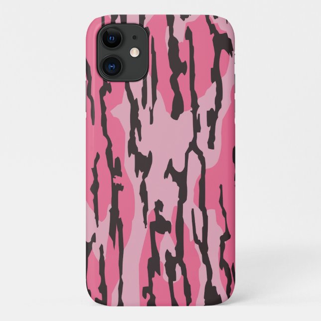 Coques Case-Mate iPhone Bottomland camo fond rose Camo filles Camo (Dos)