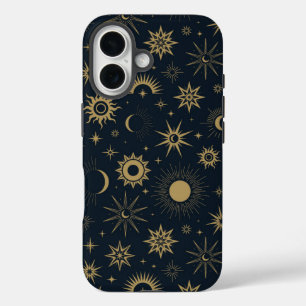 Coque Pour iPhone 16 Boucle céleste dorée