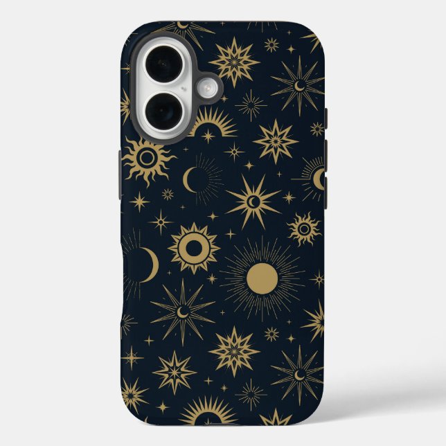 Coques Case-Mate iPhone Boucle céleste dorée (Verso)