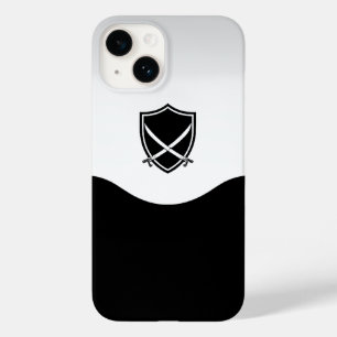 Coque Case-Mate iPhone Bouclier avec épées croisées argent et noir
