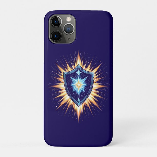 Coques Case-Mate iPhone Bouclier de Fantasy Épique avec Éclat d'Énergie Ra (Dos)