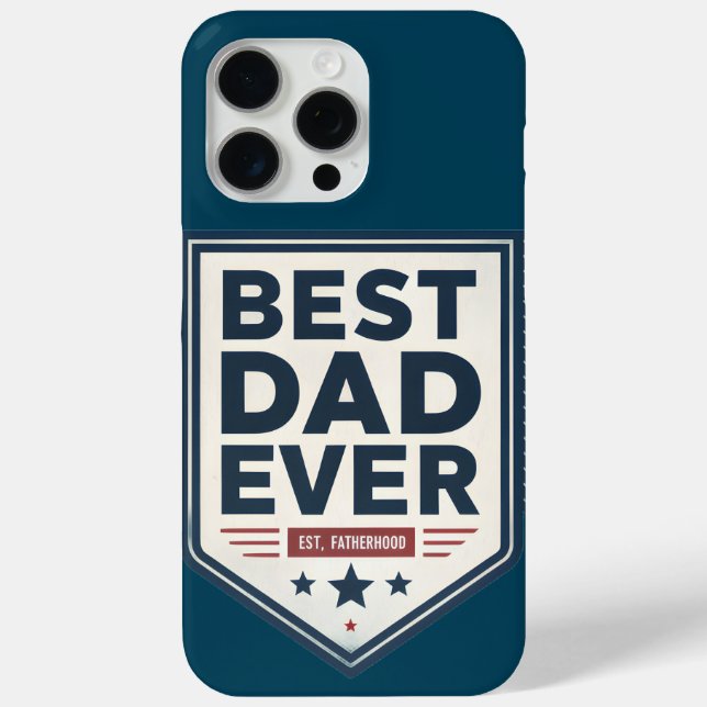 Coques Case-Mate iPhone Bouclier Emblématique « Meilleur Papa de Tous les  (Verso)