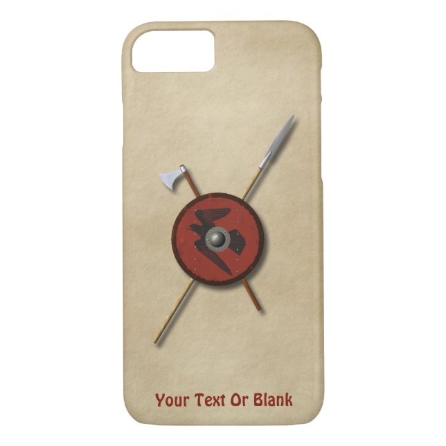 Coques Case-Mate iPhone Bouclier Et Armes De Corbeau Viking (Dos)