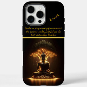 Coque iPhone 16 Pro Max Bouddha brille sous l'arbre sacré