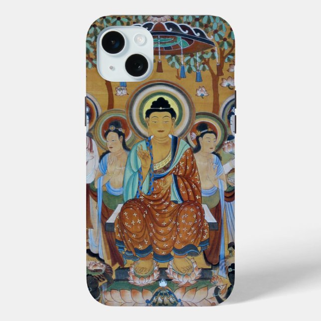 Coques Case-Mate iPhone Bouddha entouré de bodhisattva (Verso)