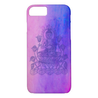 Coques Pour iPhone Bouddha s'asseyant sur Lotus
