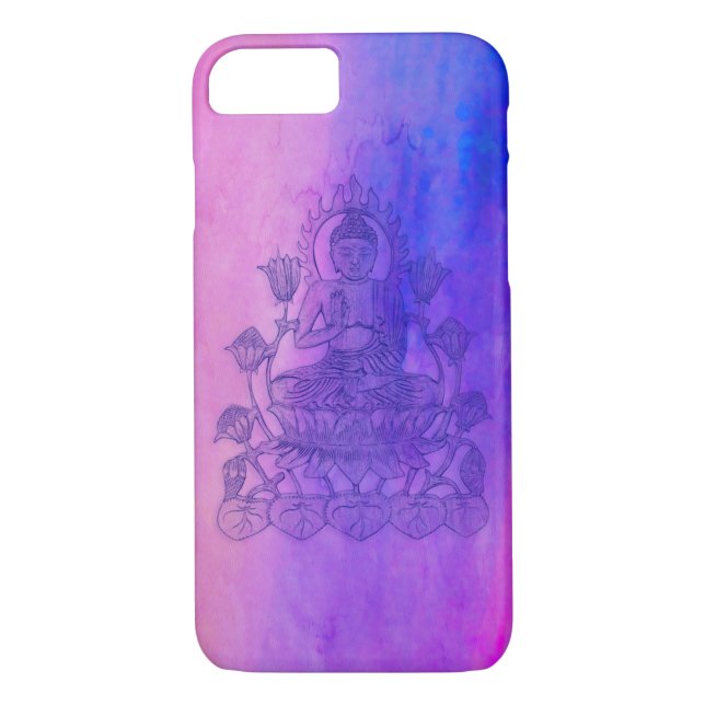 Coques Case-Mate iPhone Bouddha s'asseyant sur Lotus (Dos)