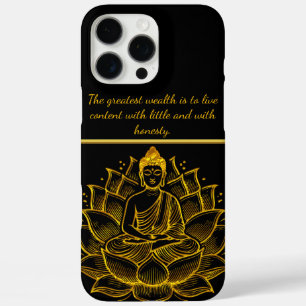 Coque iPhone 16 Pro Max Bouddha sur Lotus Flower.