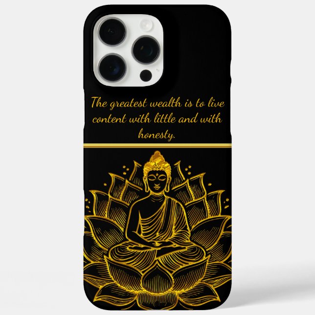 Coques Case-Mate iPhone Bouddha sur Lotus Flower. (Verso)