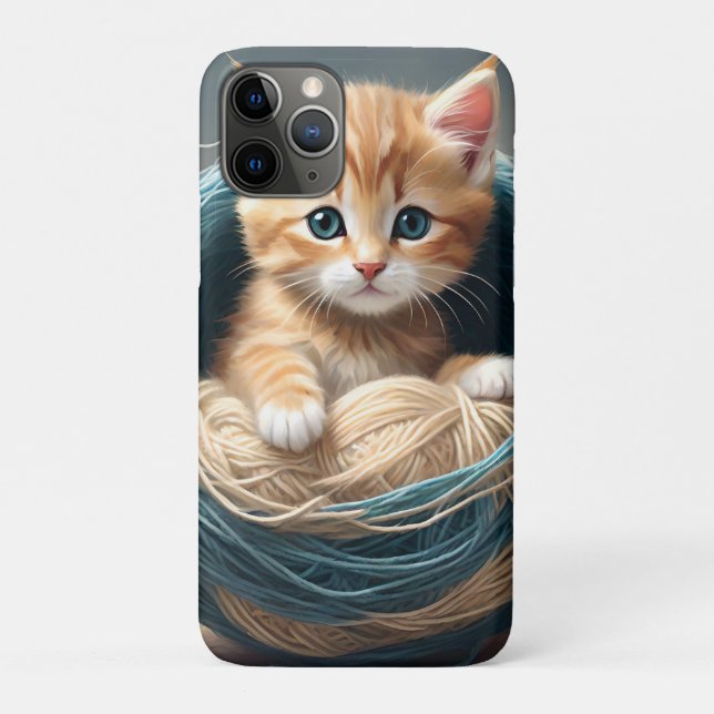 Coques Case-Mate iPhone "Bouddles douillets : La retraite laineuse du chat (Dos)