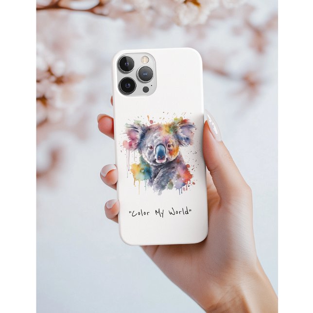 Coques Case-Mate iPhone Bouddles Koala en couleur, personnalisé (Créateur téléchargé)