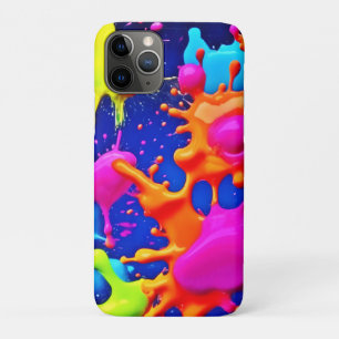 Case-Mate iPhone Case Bouffées de néon vibrantes sur toile foncée