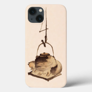 Etui iPhone 13 bouilloire Tanuki