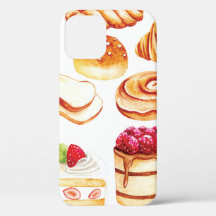 Case-Mate iPhone Case Boulangerie vintage et pâtisserie à l'eau couleur