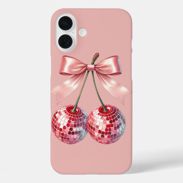 Coques Case-Mate iPhone Boule de disco rose (Verso)