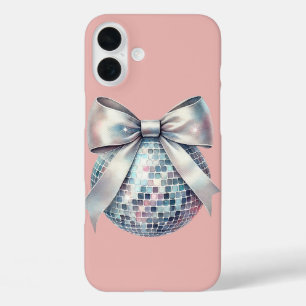 Coque Pour iPhone 16 Plus Boule de disco rose
