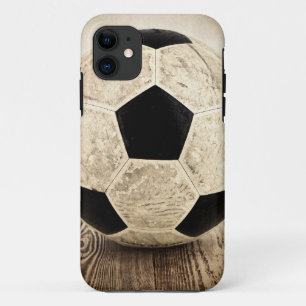 Coque iPhone 11 Boule de football vintage