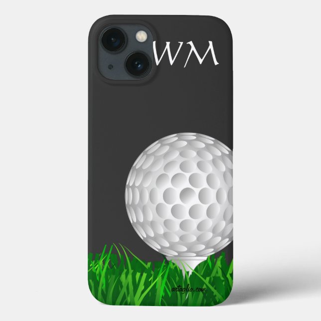 Coques Case-Mate iPhone Boule de golf, personnalisée, golf (Verso)